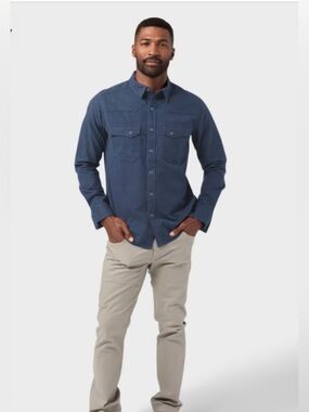 Stio | Junction Midweight Flannel | Mountain Shadow Heather | XL | Branded | NWT
